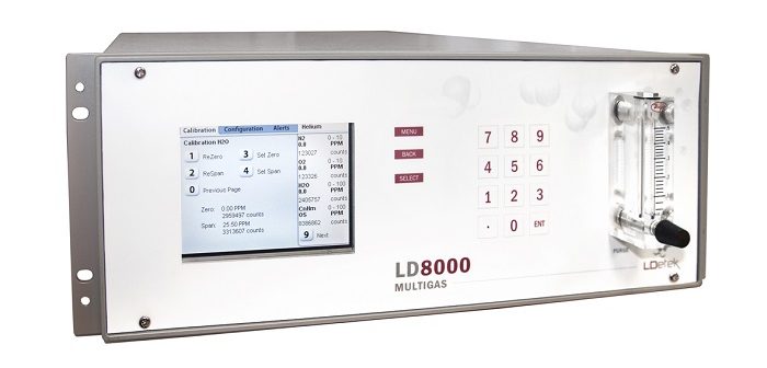 LD8000 MultiGas Gasanalysator für die Überwachung von Inertgas (Foto: Michell)