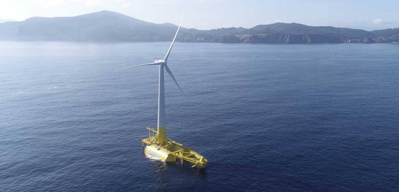 Schwimmende Windkraftanlage in Betrieb genommen (Foto: Saitec Offshore Technologies)