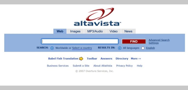 AltaVista Vom Aufstieg zum Niedergang Eine Suchmaschinenlegende