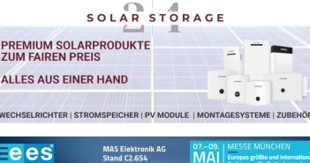 MAS Elektronik AG präsentiert innovative Solarstromspeicherlösungen auf der ees Europe 2025 MAS Elektronik AG präsentiert innovative Solarstromspeicherlösungen auf der ees Europe (Foto: MAS Elektronik AG)