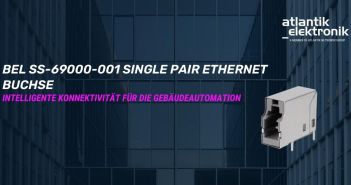 Modularer shielded SS-69000-001 Jack vereint SPE und PoDL-Stromversorgung (Foto: JHE Atlantik Elektronik 2025)