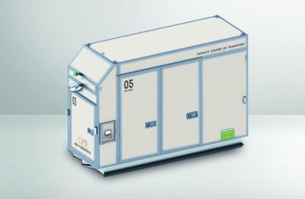 OUT MOVE Outdoor-FTF automatisiert Transporte unter härtesten Wetterbedingungen (Foto: ek robotics GmbH)