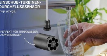 SIKA VTY25 Einschub-Turbinen-Sensor garantiert zuverlässige Trinkwasser-Durchflussmessung mit minimalem (Foto: SIKA Dr. Siebert & Kühn GmbH & Co. KG)