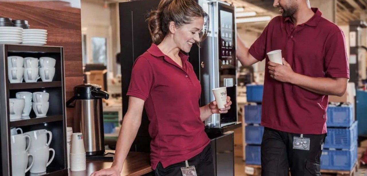 Robuster Kaffeevollautomat speziell für den Dauerbetrieb in der (Foto: Kaffee Partner Holding GmbH)