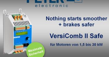 Platzsparende energieeffiziente Motorstart-Bremskombination mit integrierter Stillstandserkennung und intelligenter (Foto: PETER electronic GmbH & Co. KG)