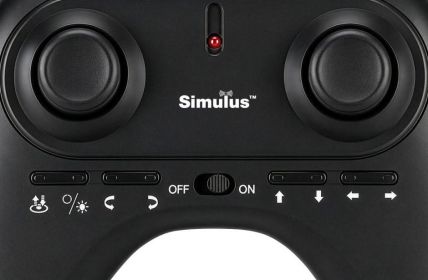 Simulus GH-740 Mini-Kampfjet-Drohne mit RGB-LEDs für beeindruckende Flugshows (Foto: PEARL GmbH)